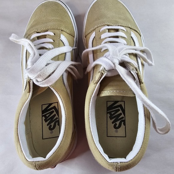 Vans Old Skool Tan Suede Canvas Low Top Sneakers Shoes Women US 7.5 Mens US 6.0 - Picture 9 of 9